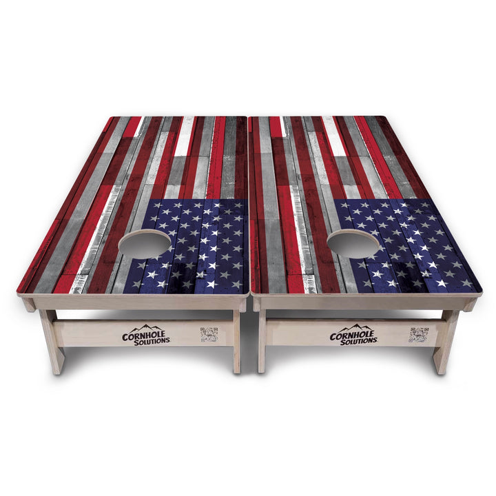 Plank Flag Collection Cornhole Boards – Tournament Series