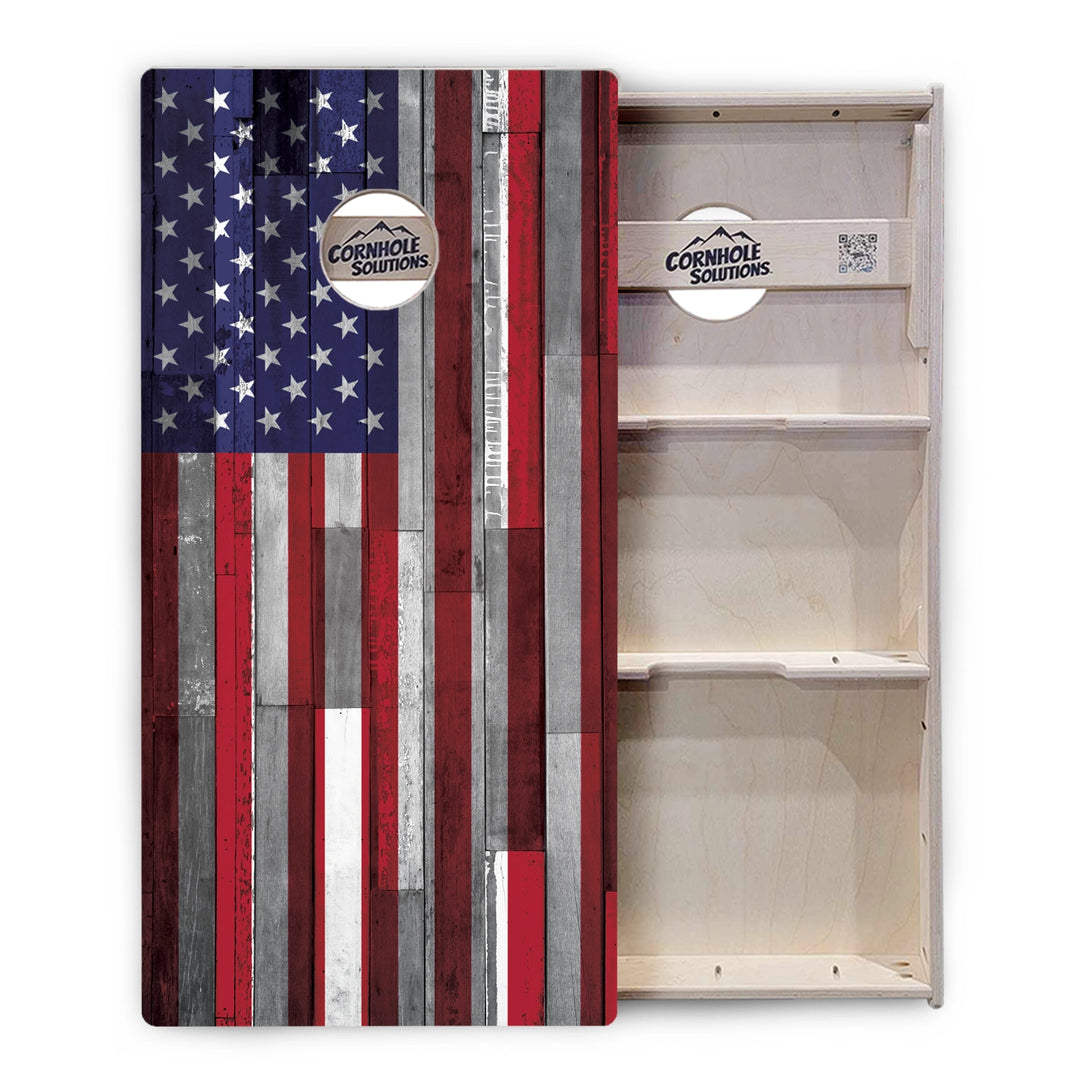 Plank Flag Collection Cornhole Boards – Tournament Series