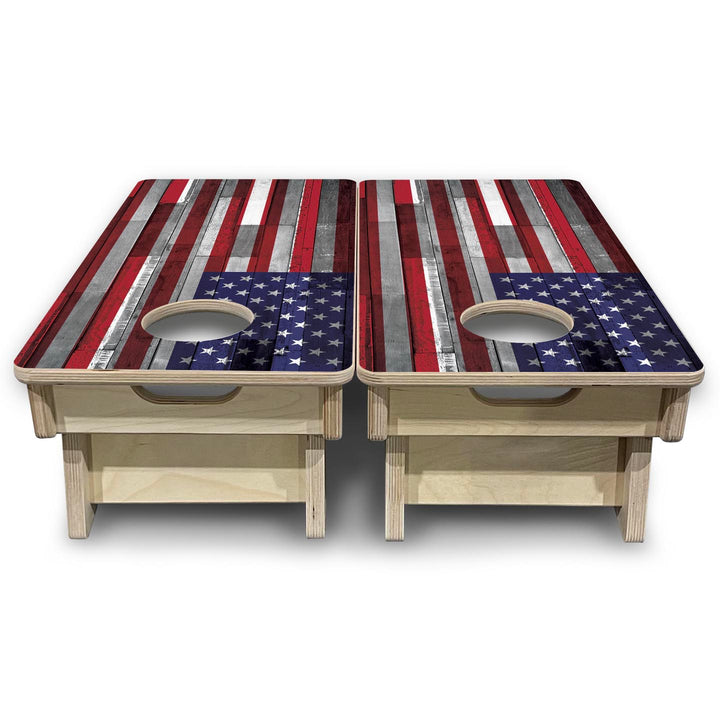 USA Plank Flag - Mini or Vacation Size Cornhole Boards