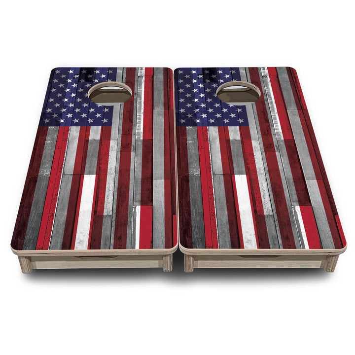USA Plank Flag - Mini or Vacation Size Cornhole Boards