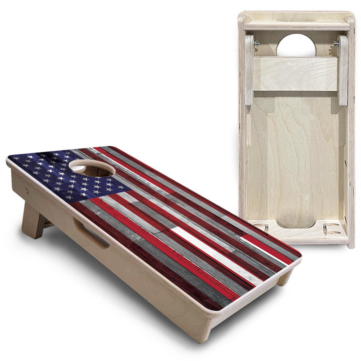 USA Plank Flag - Mini or Vacation Size Cornhole Boards