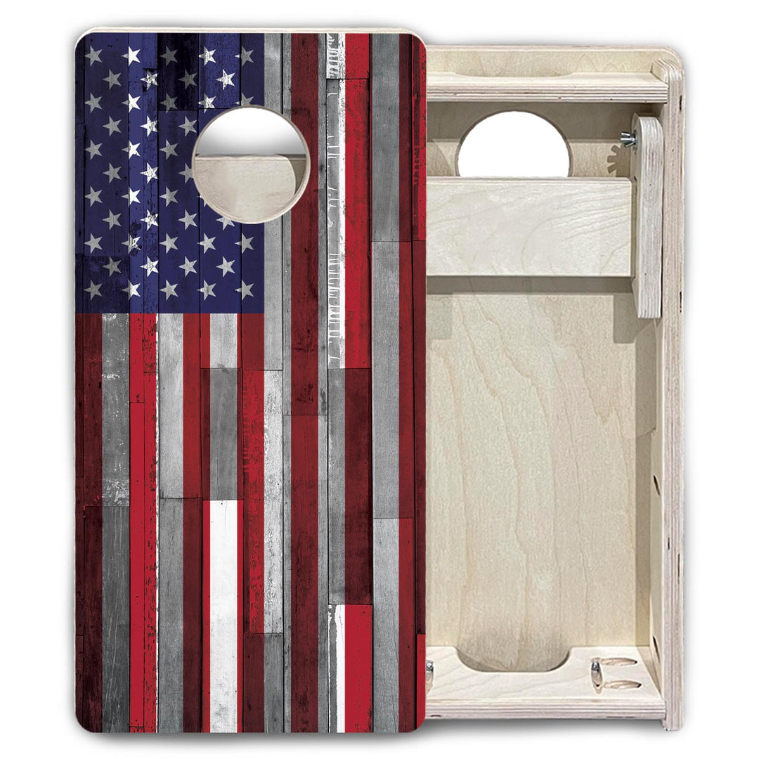 USA Plank Flag - Mini or Vacation Size Cornhole Boards