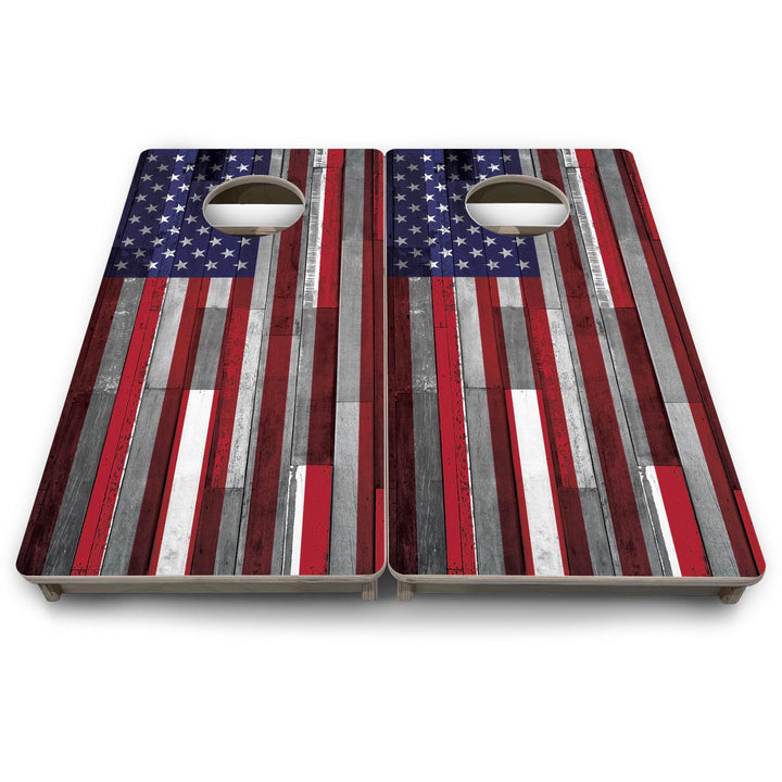 USA Plank Flag - Mini or Vacation Size Cornhole Boards