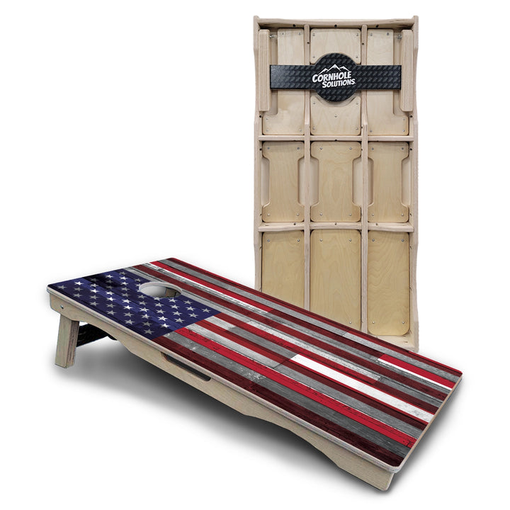 Plank Flag Cornhole Boards – Pro Lite or Pro Elite