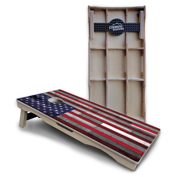 Plank Flag Cornhole Boards – Pro Lite or Pro Elite