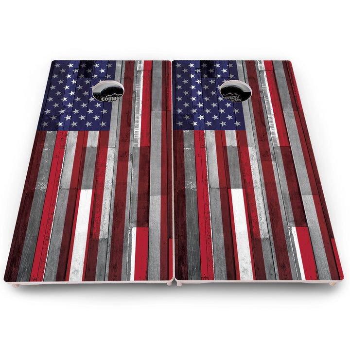 Plank Flag Cornhole Boards – Pro Lite or Pro Elite