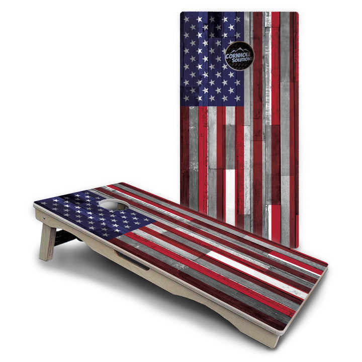 Plank Flag Cornhole Boards – Pro Lite or Pro Elite