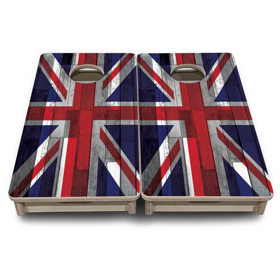 Mini Cornhole Boards - USA / Canada / Union Jack Plank Flag