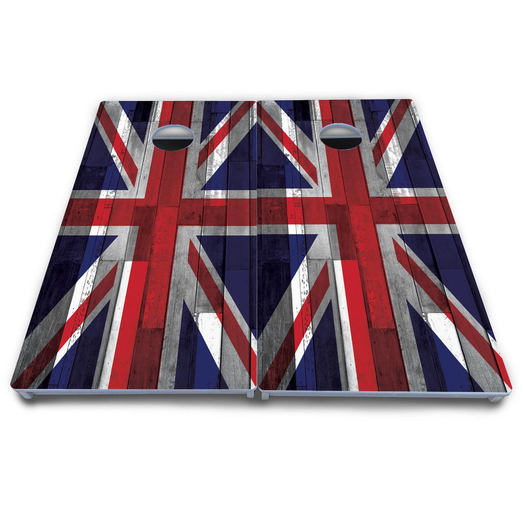 USA / Canada / Union Jack Plank Flag Cornhole Boards - All Weather Series