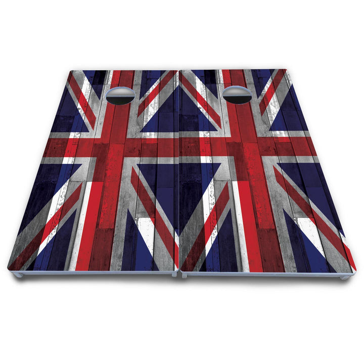 USA / Canada / Union Jack Plank Flag Cornhole Boards - All Weather Series