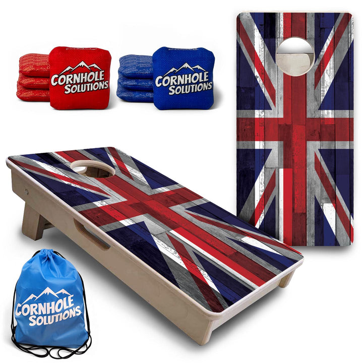 Union Jack Plank Flag - Mini or Vacation Size Cornhole Boards