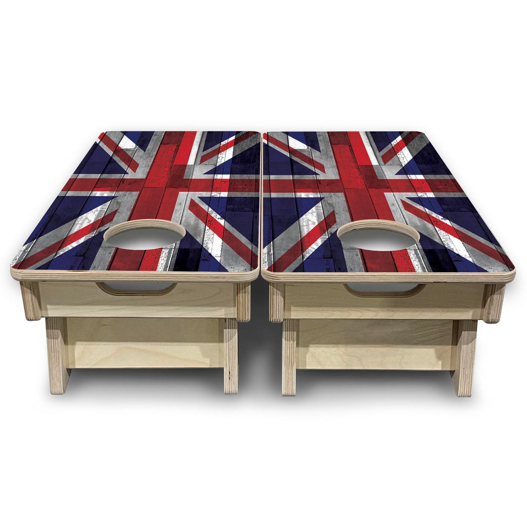 Union Jack Plank Flag - Mini or Vacation Size Cornhole Boards