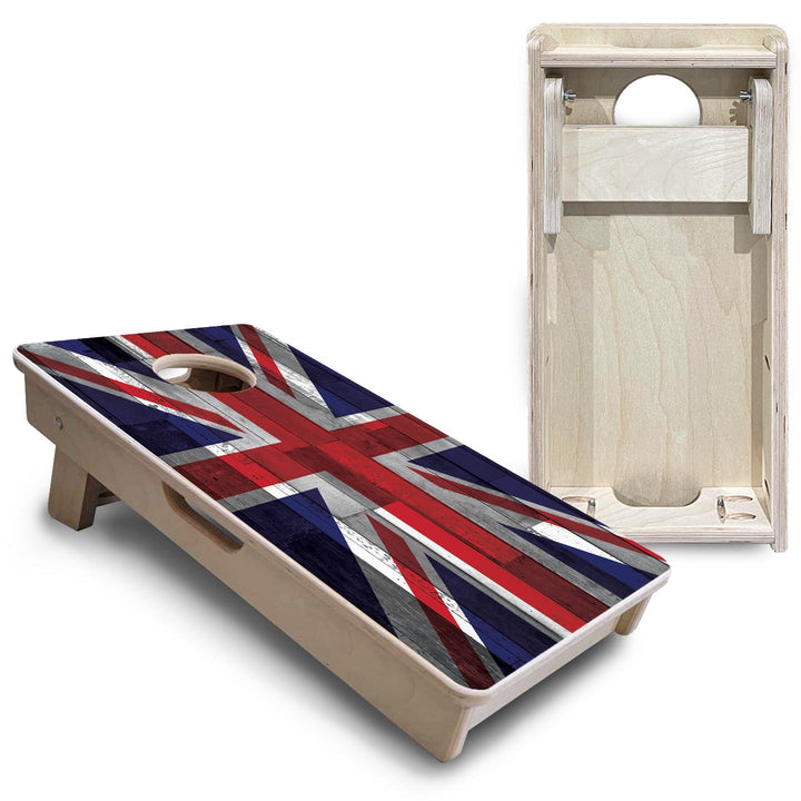 Union Jack Plank Flag - Mini or Vacation Size Cornhole Boards
