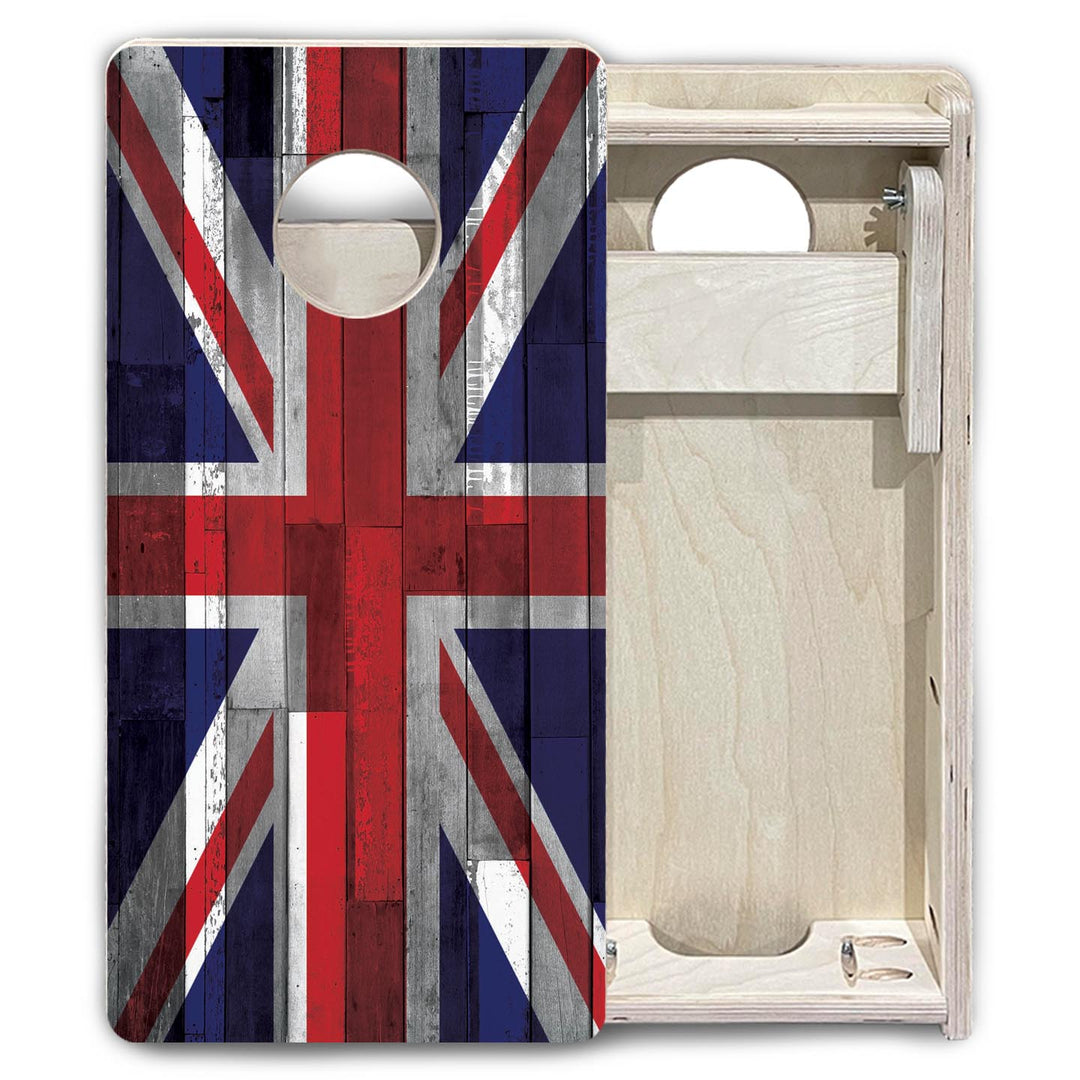 Union Jack Plank Flag - Mini or Vacation Size Cornhole Boards
