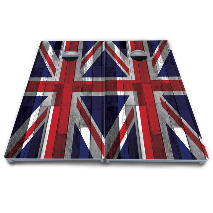 USA / Canada / Union Jack Plank Flag Cornhole Boards - All Weather Series