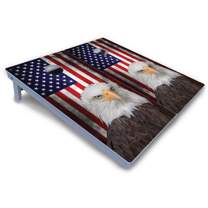 Eagle USA Flag Cornhole Boards - All Weather Series