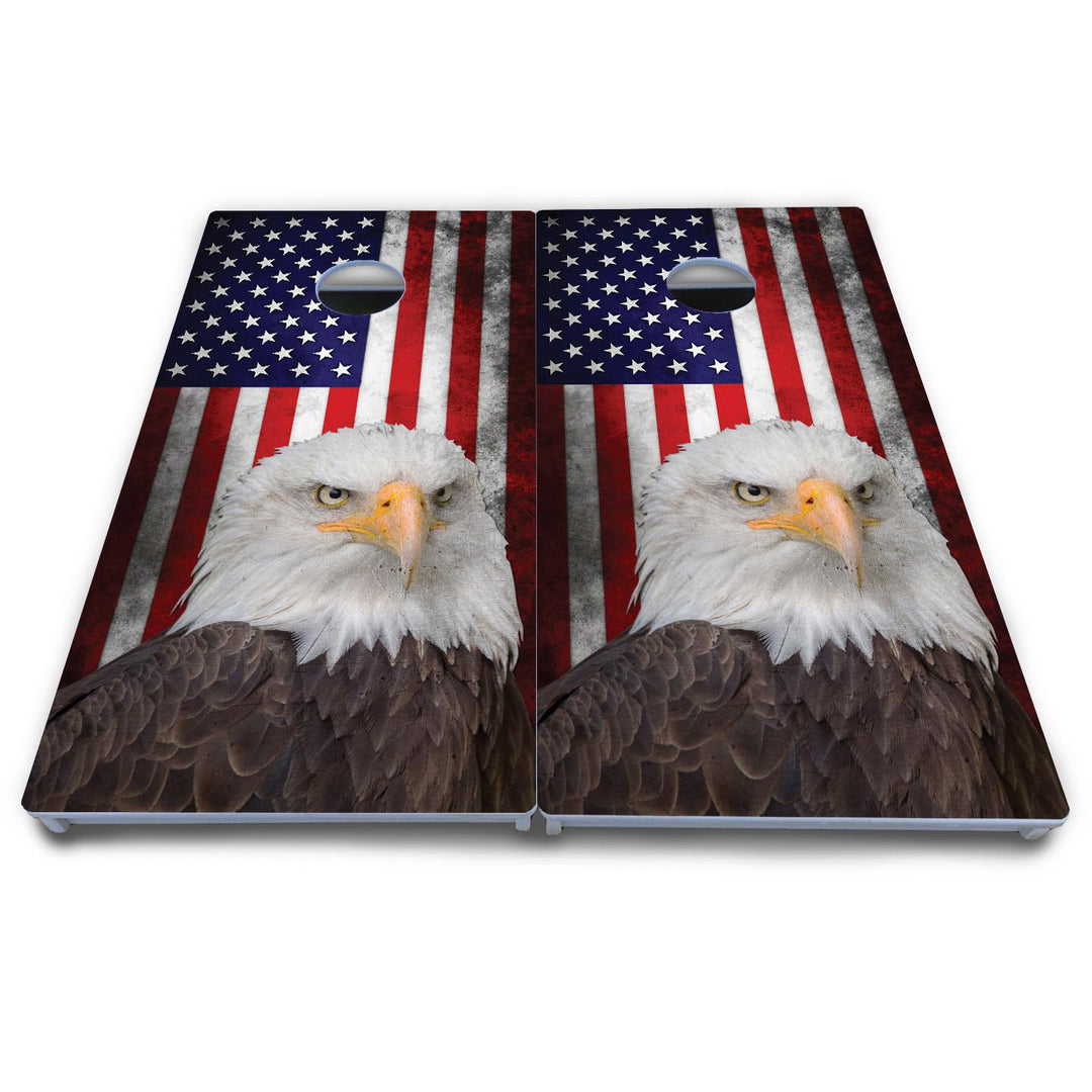 Eagle USA Flag Cornhole Boards - All Weather Series