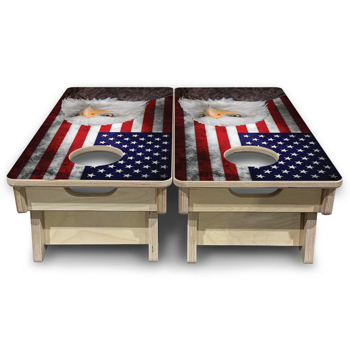 Eagle USA Flag - Mini or Vacation Size Cornhole Boards