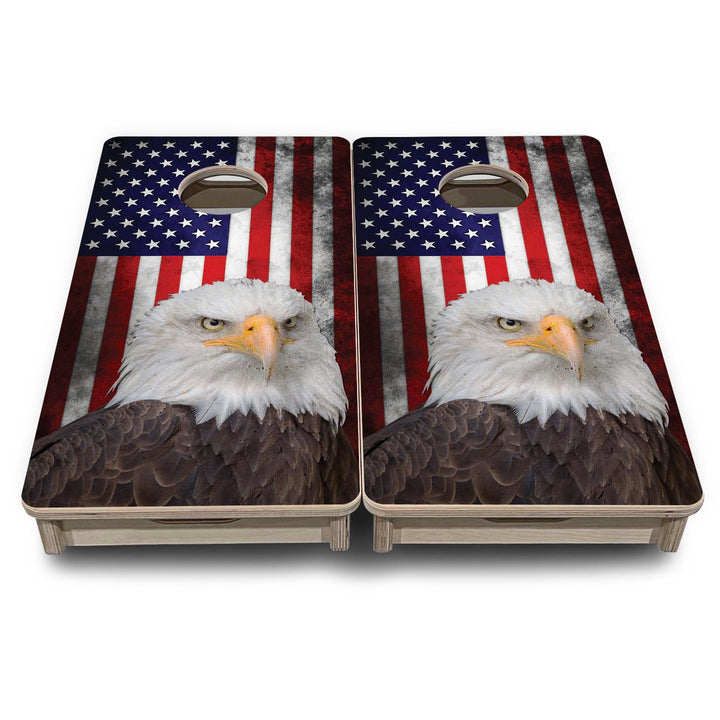 Eagle USA Flag - Mini or Vacation Size Cornhole Boards