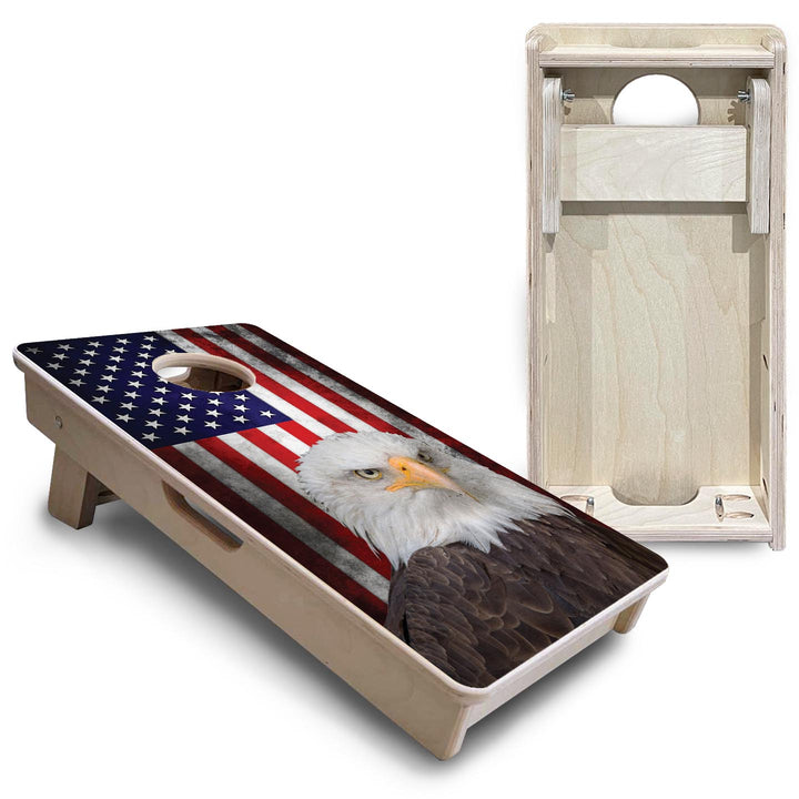 Eagle USA Flag - Mini or Vacation Size Cornhole Boards