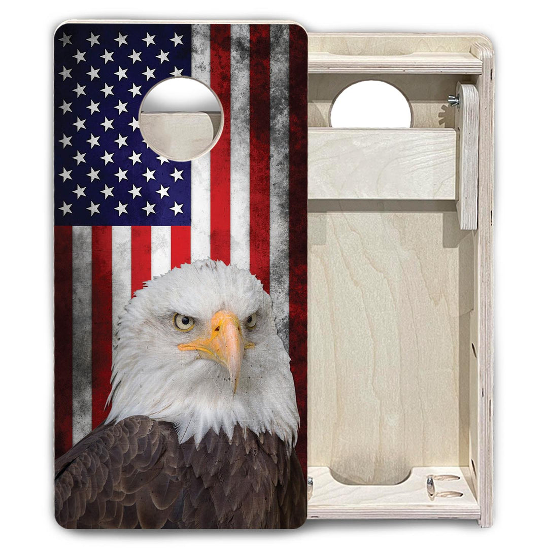 Eagle USA Flag - Mini or Vacation Size Cornhole Boards