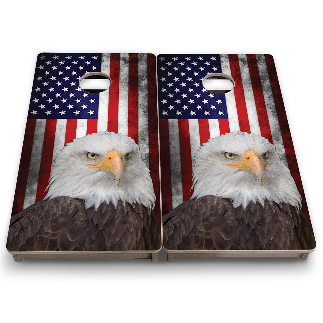 Eagle USA Flag - Mini or Vacation Size Cornhole Boards