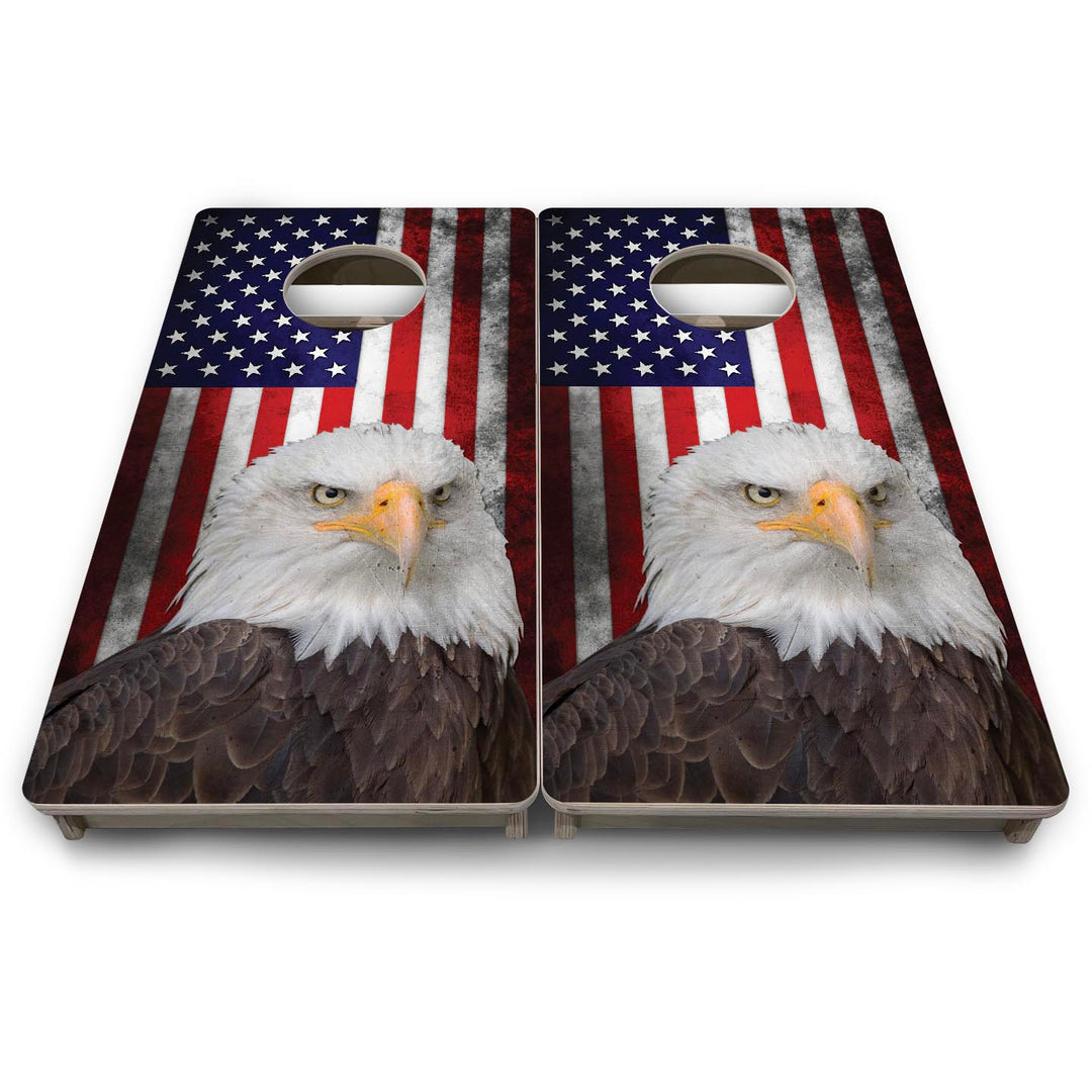 Eagle USA Flag - Mini or Vacation Size Cornhole Boards
