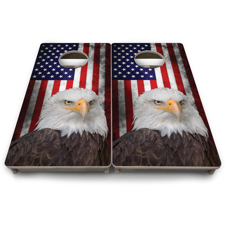 Eagle USA Flag - Mini or Vacation Size Cornhole Boards