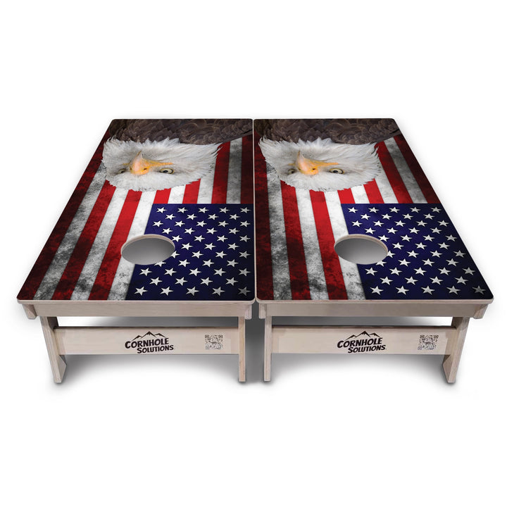 Eagle USA Flag Cornhole Boards – Tournament Series