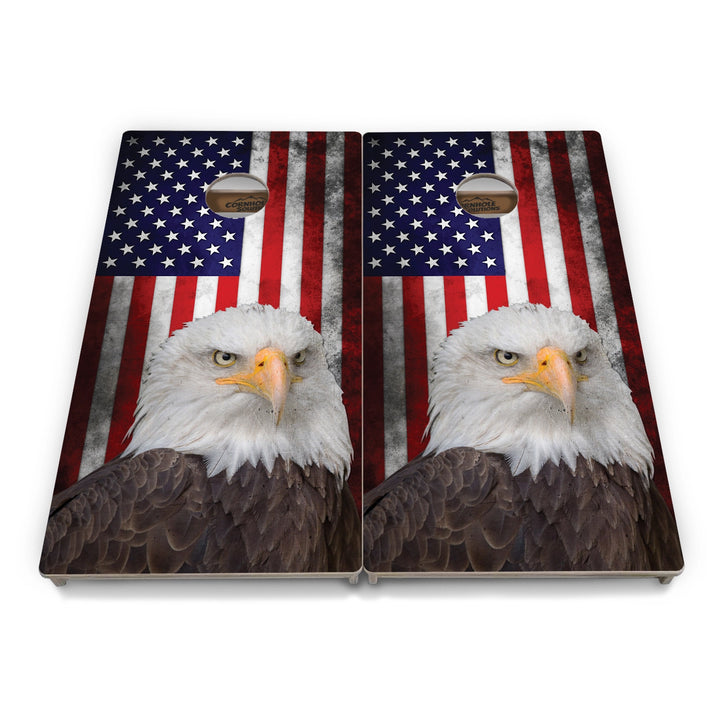 Eagle USA Flag Cornhole Boards – Tournament Series