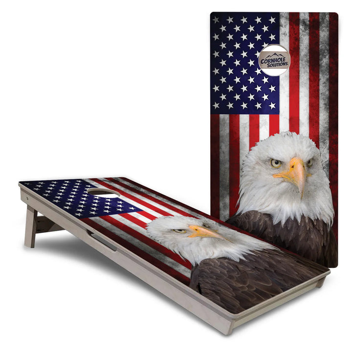 Eagle USA Flag Cornhole Boards – Tournament Series