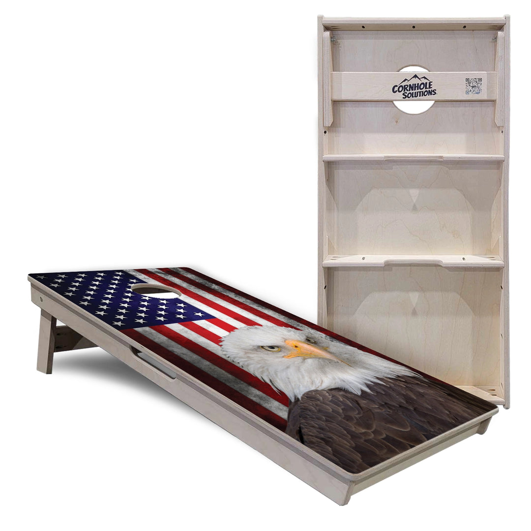 Eagle USA Flag Cornhole Boards – Tournament Series