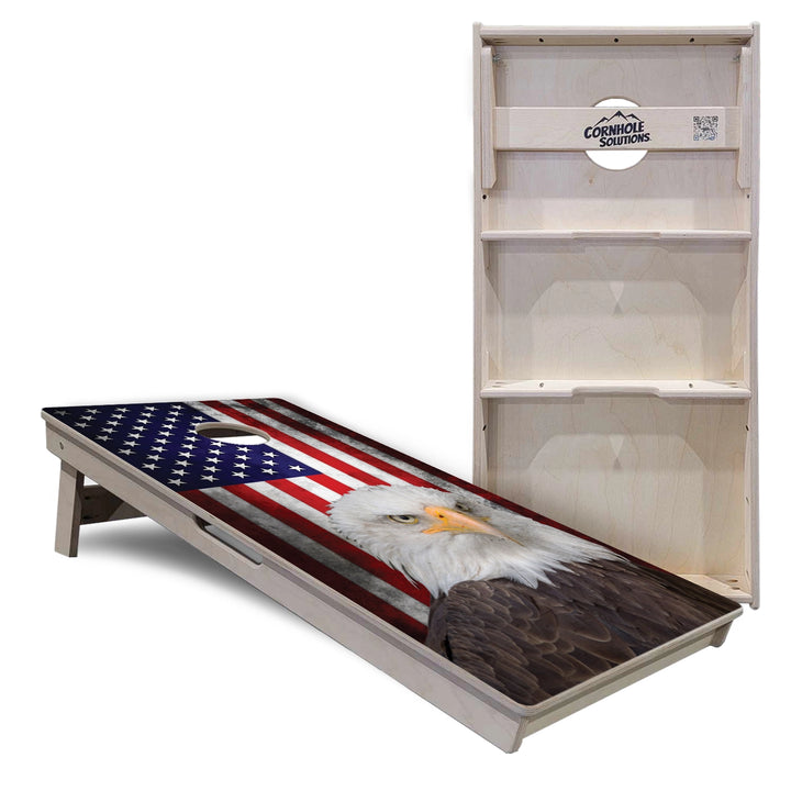 Eagle USA Flag Cornhole Boards – Tournament Series