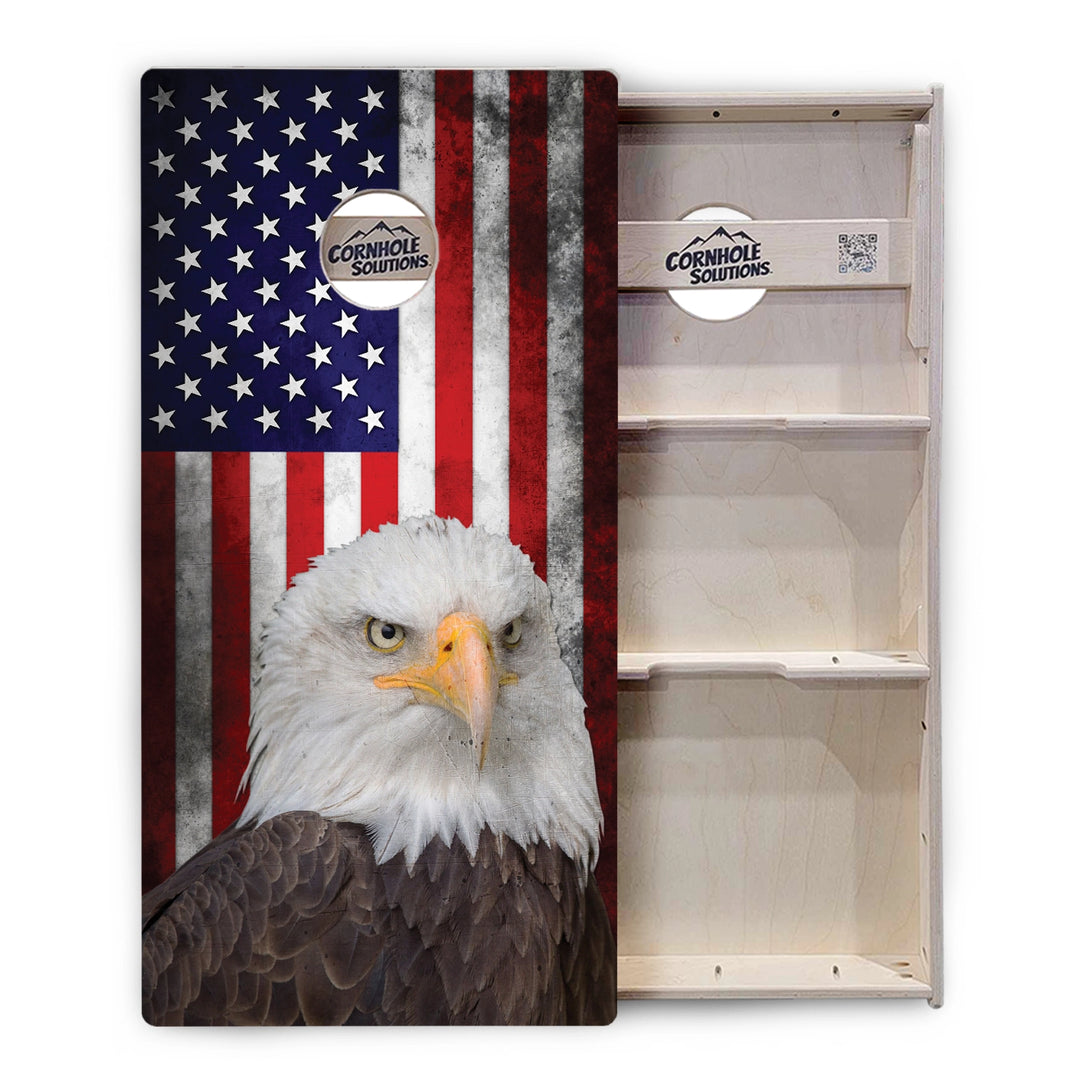 Eagle USA Flag Cornhole Boards – Tournament Series