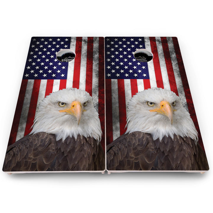 Eagle Flag Cornhole Boards – Pro Lite or Pro Elite