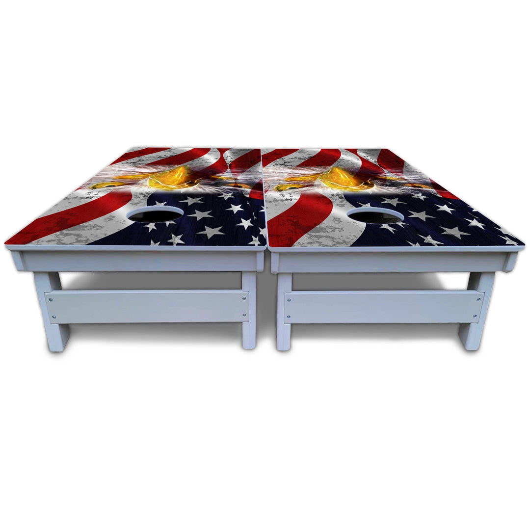 Electric Eagle Cornhole Boards - All Weather Series