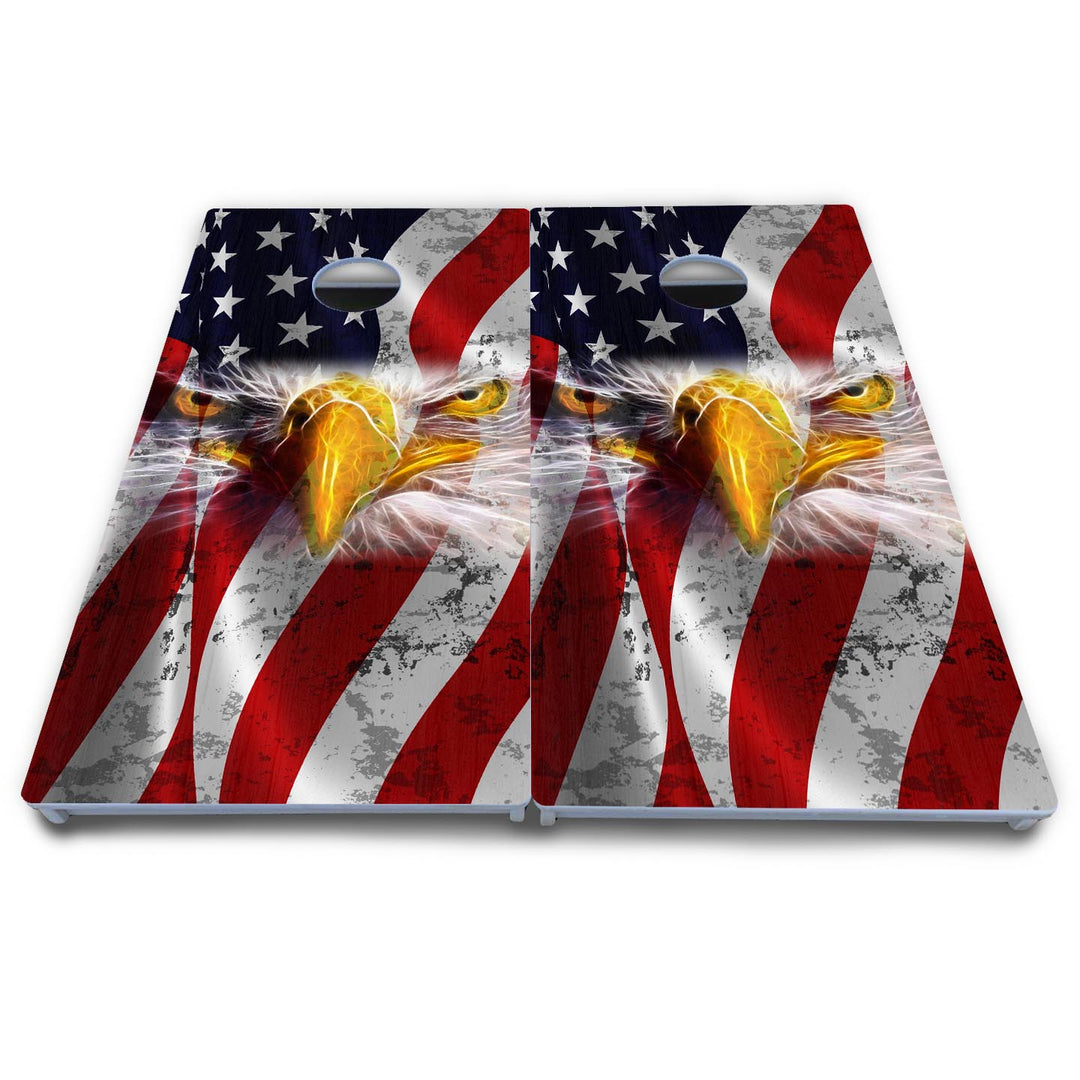 Electric Eagle Cornhole Boards - All Weather Series