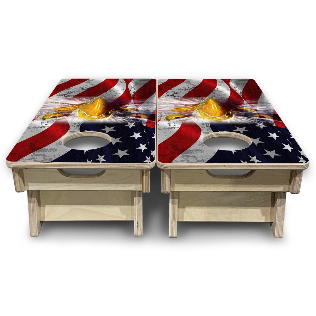 Electric Eagle - Mini or Vacation Size Cornhole Boards