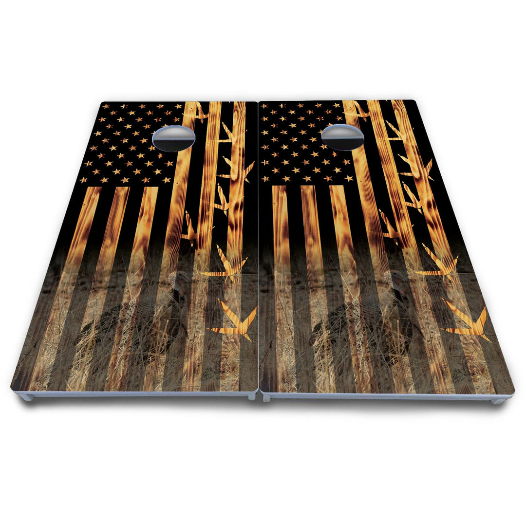 Hidden Turkey Cornhole Boards - All Weather Series