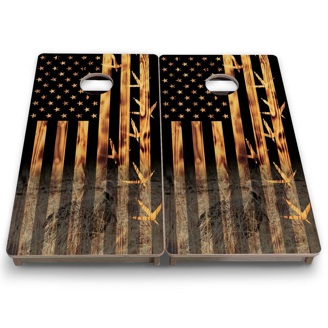 Hidden Turkey Tracks - Mini or Vacation Size Cornhole Boards