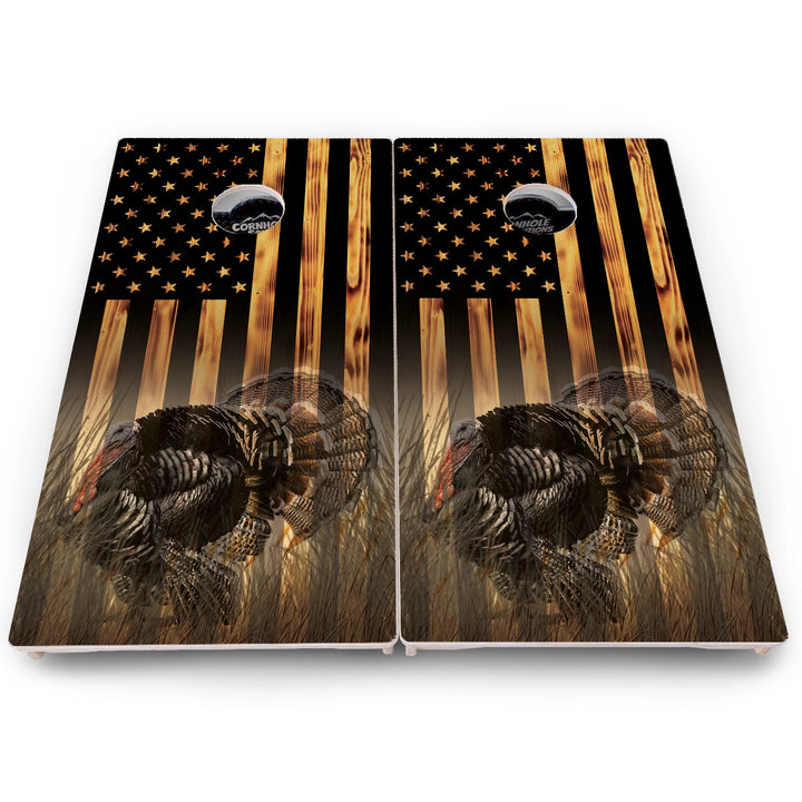 Hidden Wildlife Flag Cornhole Boards – Pro Lite or Pro Elite