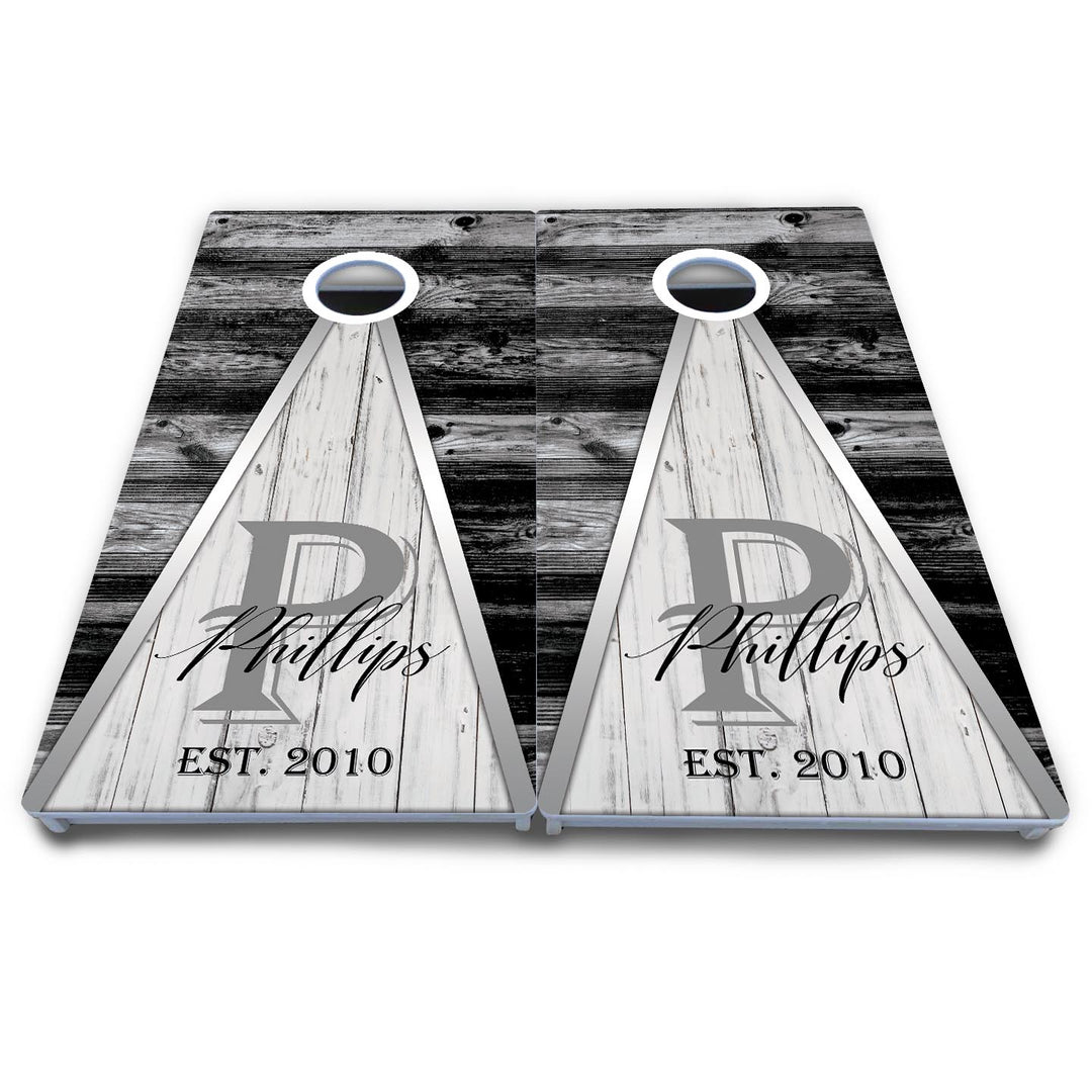 Wedding Triangle Cornhole Boards - All Weather Series