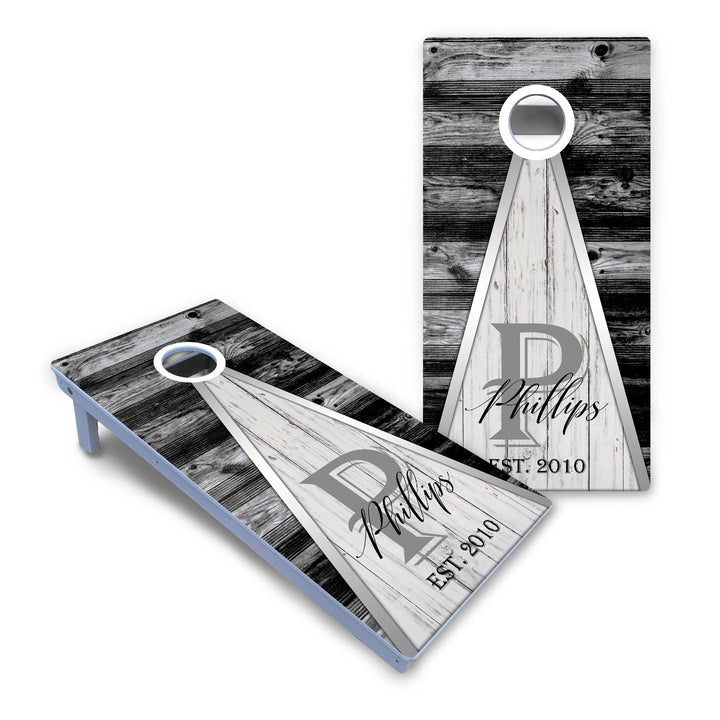 Wedding Triangle Cornhole Boards - All Weather Series