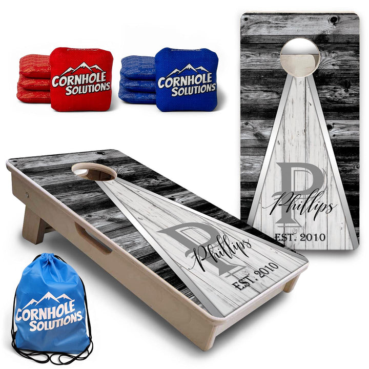 Wedding Triangle - Mini or Vacation Size Cornhole Boards