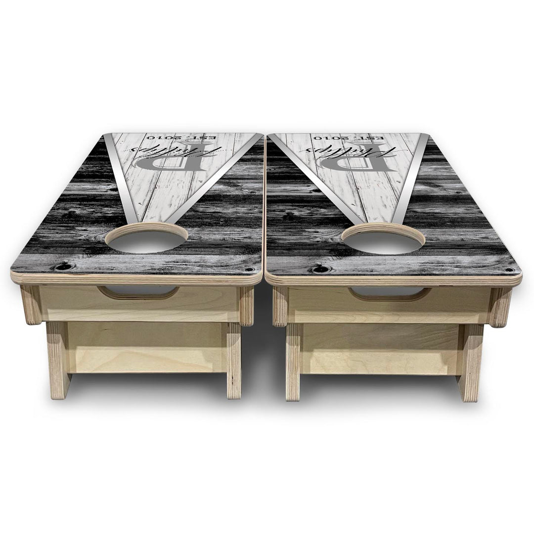 Wedding Triangle - Mini or Vacation Size Cornhole Boards