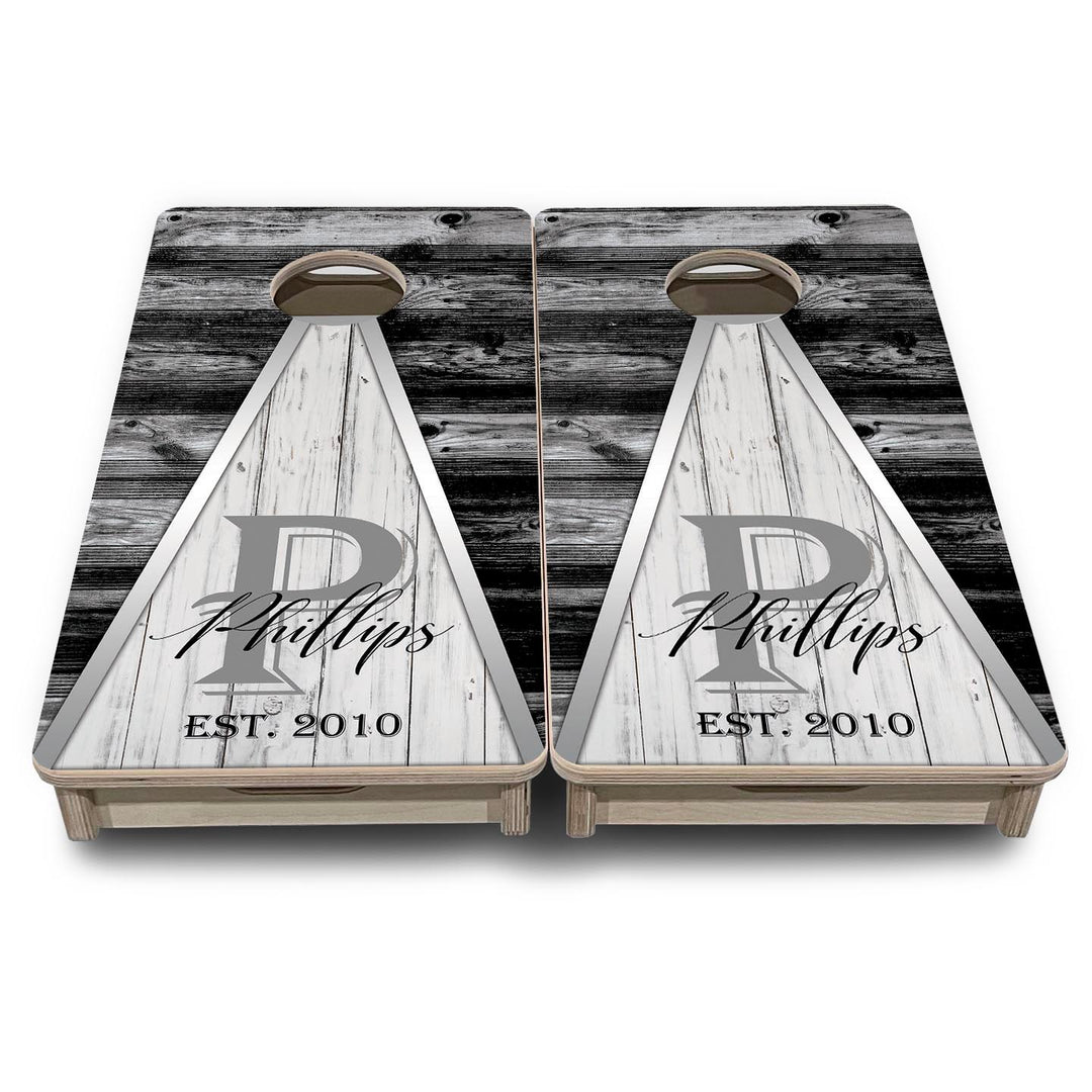Wedding Triangle - Mini or Vacation Size Cornhole Boards