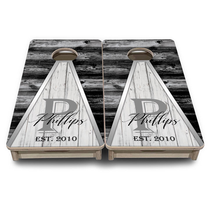 Wedding Triangle - Mini or Vacation Size Cornhole Boards