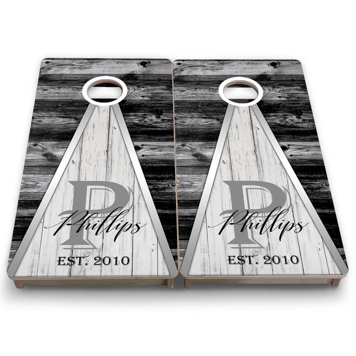 Wedding Triangle - Mini or Vacation Size Cornhole Boards
