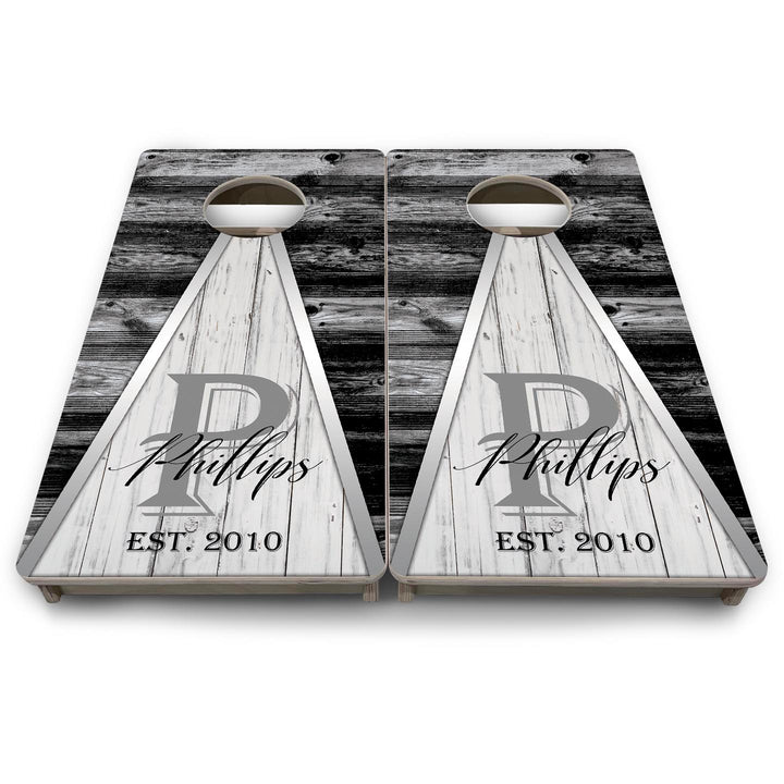 Wedding Triangle - Mini or Vacation Size Cornhole Boards