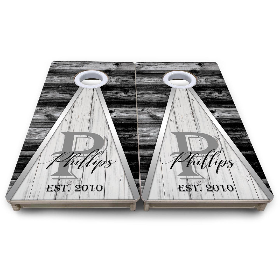 Wedding Triangle - Mini or Vacation Size Cornhole Boards